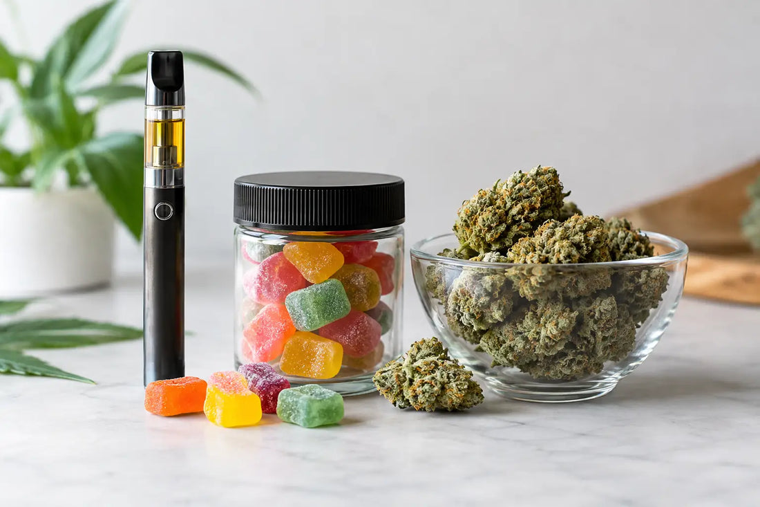 THCJD Product Guide for Vapes, Edibles and Flower