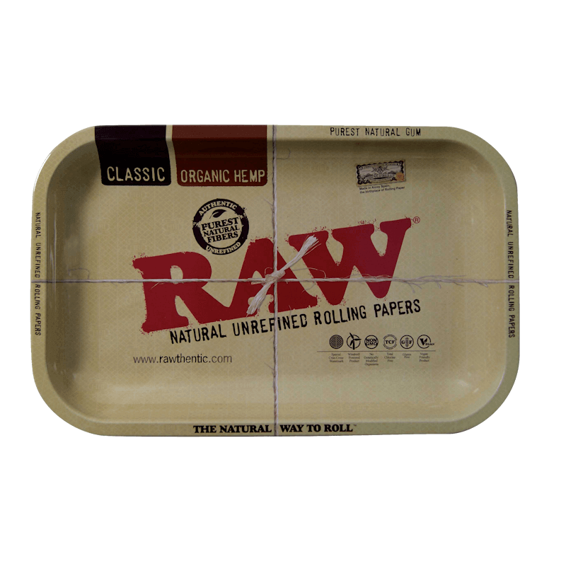 Raw Metal Rolling Tray - Small