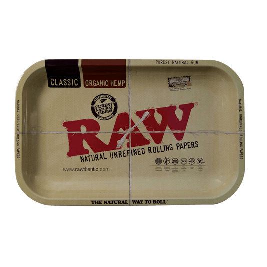 Raw Metal Rolling Tray - Small