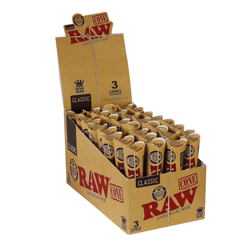 RAW Classic Kingsize Cones 3 Pack